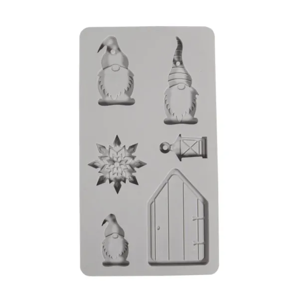 Καλούπι σιλικόνης rayher gnome 6 σχέδια 14.5x26x1cm - Rayher