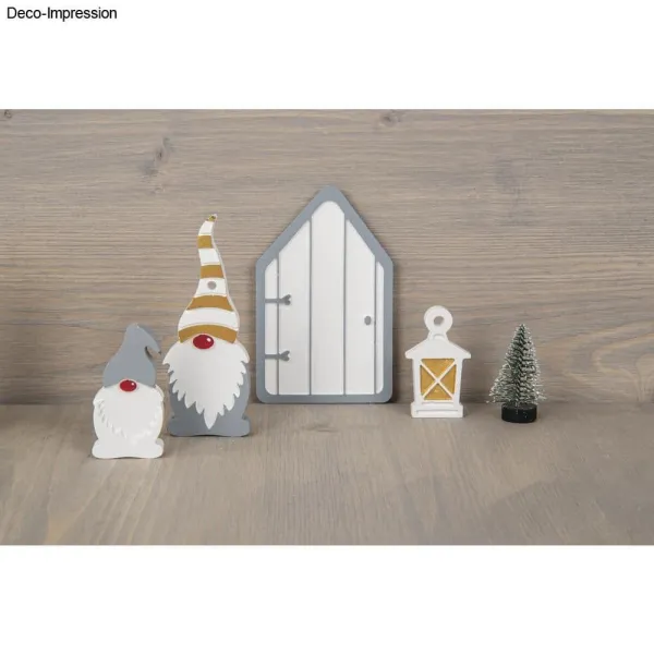 Καλούπι σιλικόνης rayher gnome 6 σχέδια 14.5x26x1cm - Rayher