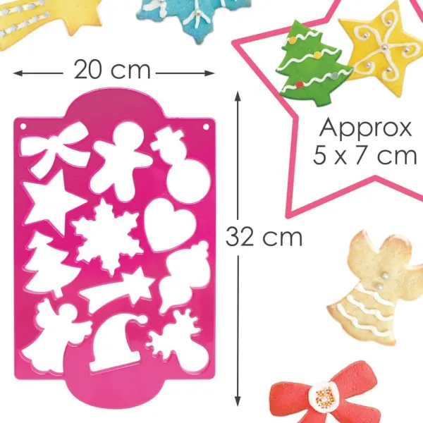 Κουπάτ 32x20cm xmas 12 μπισκότα scrapcooking - Scrapcooking