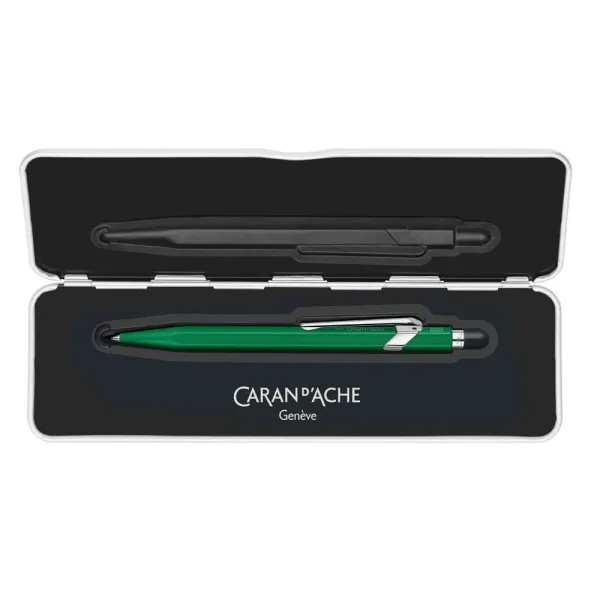 στυλό caran d'ache 849 colormat-x πράσινο σε μεταλλικό κουτί δώρου ballpen - Caran d'ache