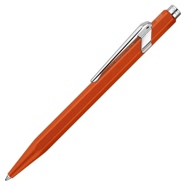 στυλό caran d'ache 849 colormat-x πορτοκαλί σε μεταλλικό κουτί δώρου ballpen - Caran d'ache