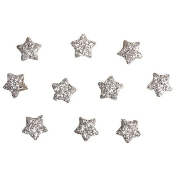 Αστέρια glitter rayher ασημί 1cm 160 τεμάχια - Rayher