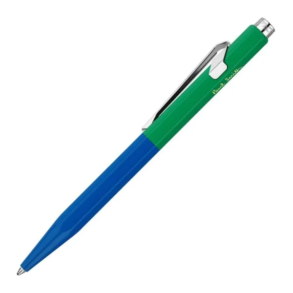 στυλό caran d'ache 849 by paul smith medium cobalt/emerald μεταλλικό κουτί δώρου - Caran d'ache
