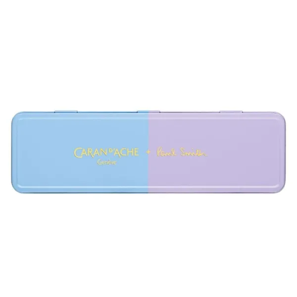 στυλό caran d'ache 849 by paul smith medium sky blue/levender μεταλλικό κουτί δώρου - Caran d'ache