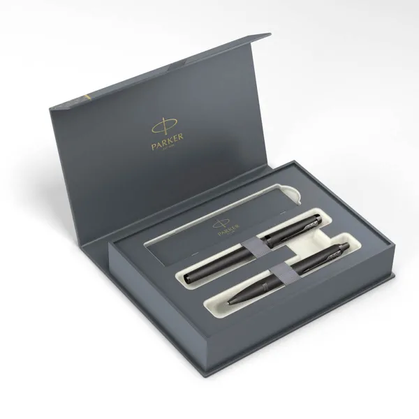 σετ δώρου parker i.m. monochrome titanium (rb-bp) - Parker