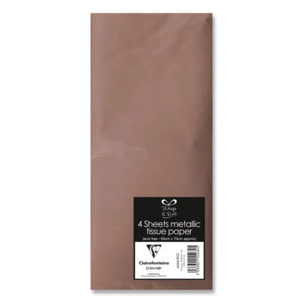 χαρτί μεταξωτό 50x70cm 6 φύλλα pink gold - Eurowrap