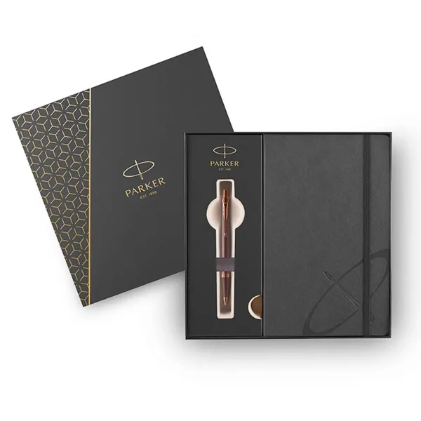 στυλό parker i.m monochrome burgundy ballpen με δώρο σημειωματάριο - Parker