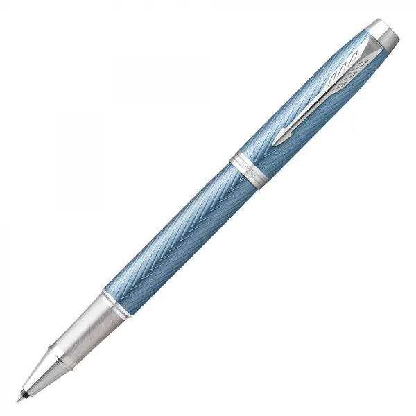 στυλό parker i.m premium blue grey ct rollerball με δώρο σημειωματάριο - Parker