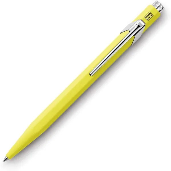 στυλό caran d'ache 849 fluo κίτρινο medium σε μεταλλικό κουτί δώρου ballpen - Caran d'ache