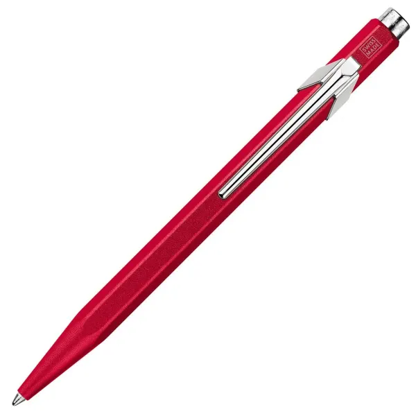 στυλό caran d'ache 849 colormat-x κόκκινο σε μεταλλικό κουτί δώρου ballpen - Caran d'ache