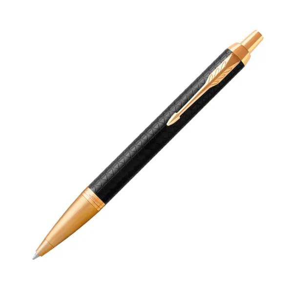 στυλό parker i.m premium black gold gt ballpen με δώρο σημειωματάριο - Parker