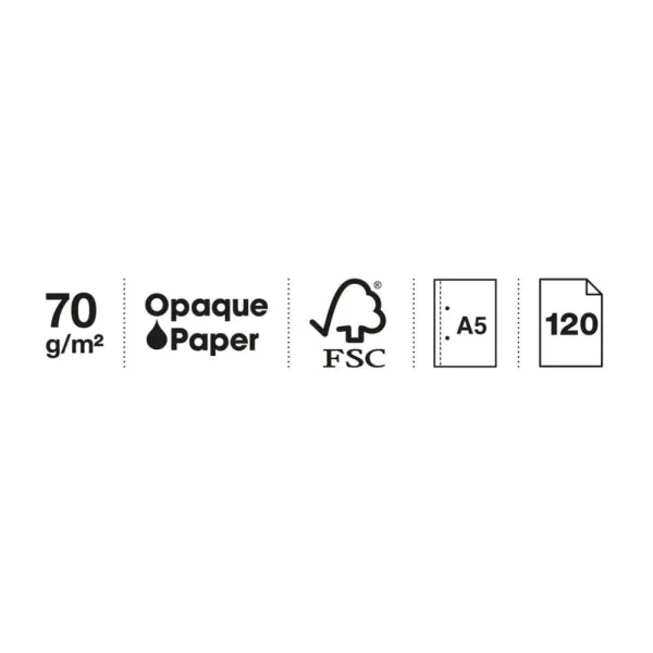 τετράδιο miquelrius α5 70gr. 120 σελίδες mallorca leaves - Miquelrius