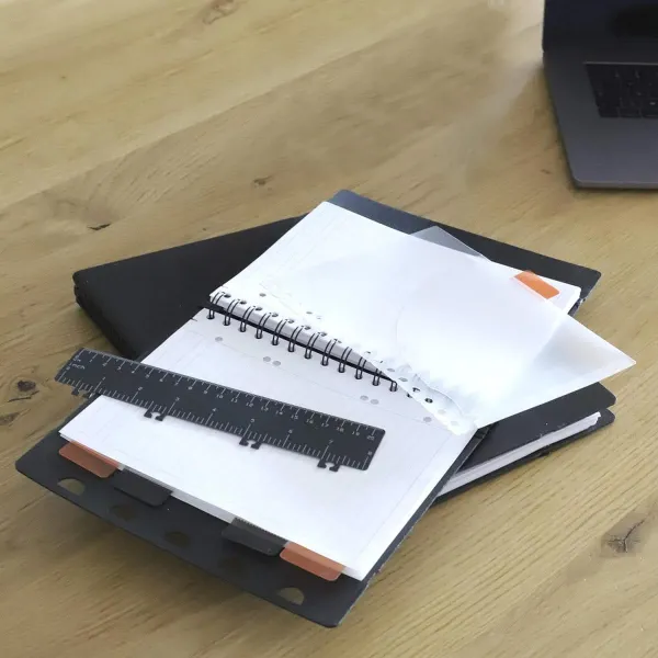 σημειωματάριο rhodia exabook wirebound μαύρο a5 80 φύλλα - Rhodia