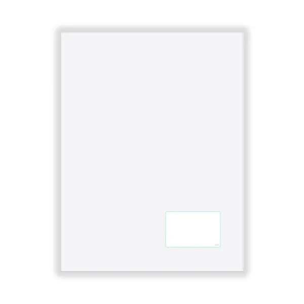 Ντοσιέ δίφυλλο 23x30cm με εσωτερική τσέπη ασπρο - Typotrust