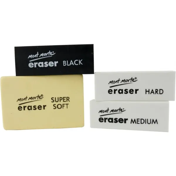 Γόμες σχεδίου mont marte creative eraser 4 τεμάχια - Mont marte