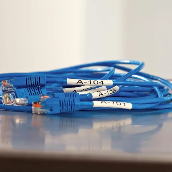 Κασέτα ετικετογράφου dymo rhino 12mmx1.5m heat shrink tybe black on white - Dymo