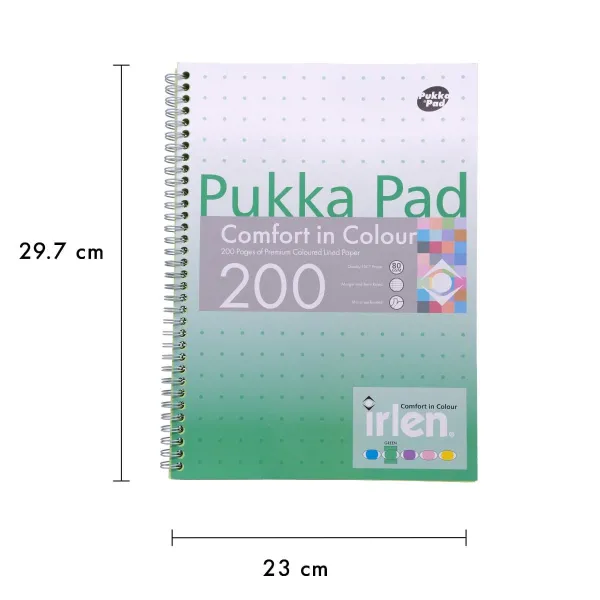 τετράδιο pukka pad σπιράλ irlen green a4 - Pukka pad