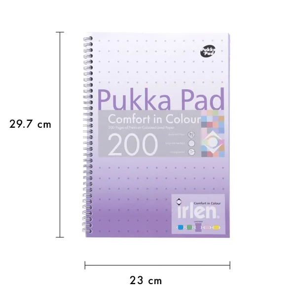 τετράδιο pukka pad σπιράλ irlen lavender a4 - Pukka pad