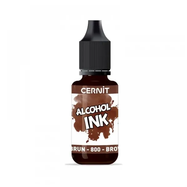 Μελάνι οινοπνεύματος cernit alcohol ink 20ml brown - Cernit