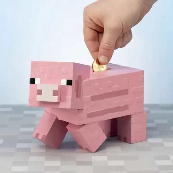 Κουμπαράς minecraft pig 12cm - Half moon bay