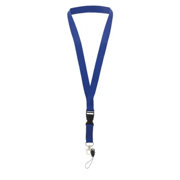 Κορδόνι lanyard φαρδύ για κονκάρδες fice 45cmx2cm μπλέ - Fice