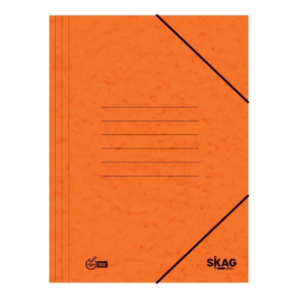 Ντοσιέ skag με πτερύγια & λάστιχο prespan πορτοκαλί - Skag
