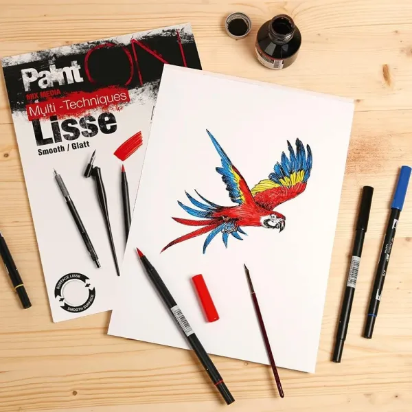 Μπλοκ σχεδίου clairefontaine paint on lisse a4 25 φύλλα 250gr - Clairefontaine