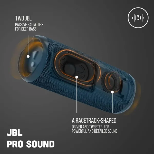 Ηχείο jbl flip 6 portable bluetooth speaker water-dust proof ip67 grey - Jbl