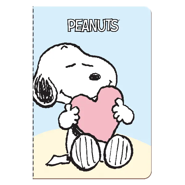 σημειωματάριο premium paper snoopy pastel heart 8.5x12.5cm - Premium paper