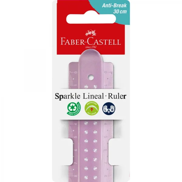 χάρακας faber castell sparkle 30cm - Faber castell