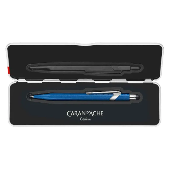Μηχανικό μολύβι caran d'ache colomat-x 0.7mm μπλε σε μεταλλική θήκη - Caran d'ache