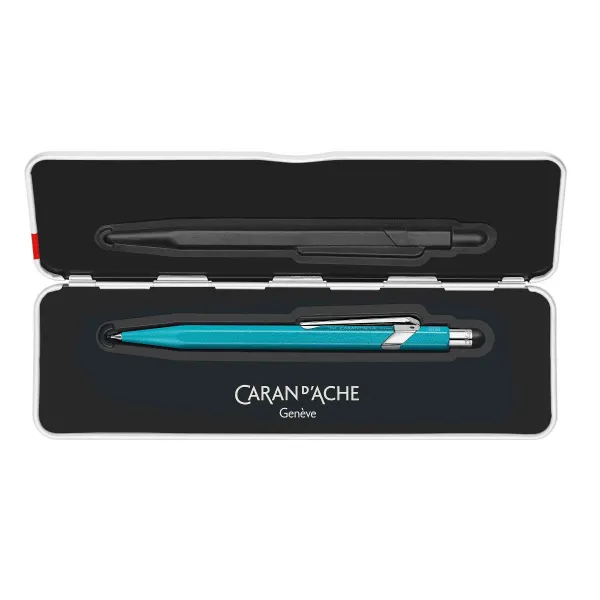 Μηχανικό μολύβι caran d'ache colomat-x 0.7mm τυρκουάζ σε μεταλλική θήκη - Caran d'ache