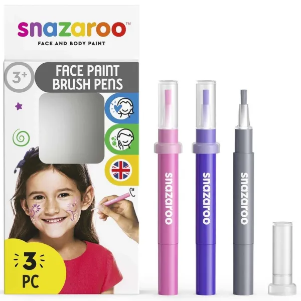 Μαρκαδόροι face painting fantasy snazaroo 3x2ml - Snazaroo