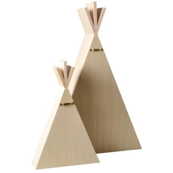Ξύλινες σκηνές artemio σετ 2 τεμ. 46x30x10+30x19x7εκ - Artemio