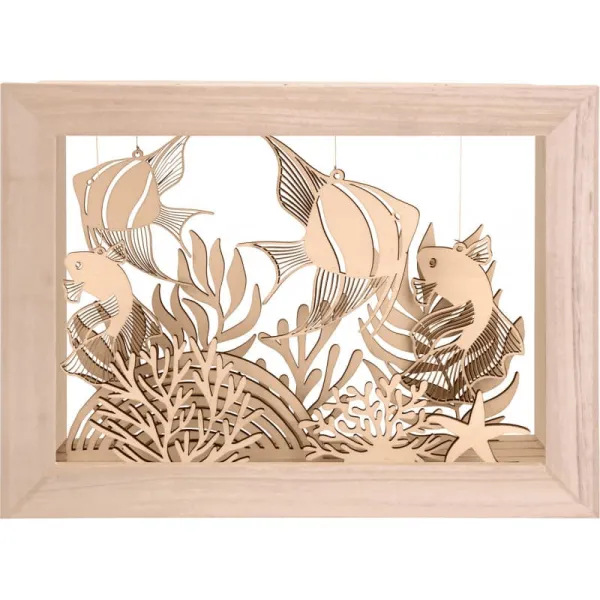 Ξύλινα διακοσμητικά coral artemio 11 τεμάχια - Artemio