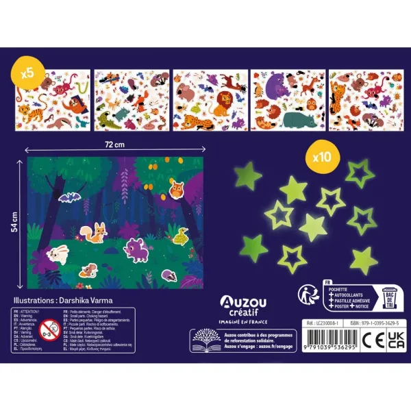 Κατασκευή auzou my artist kit 200 glow in the dark stickers 3+ - Auzou