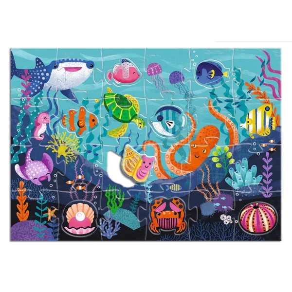 Puzzle djeco giant θάλασσα 24+8 τεμάχια 3+ - Djeco