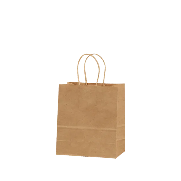 τσάντα συσκευασίας χάρτινη κραφτ καφέ 26x31x10cm πακέτο 25 τεμαχίων - Metron