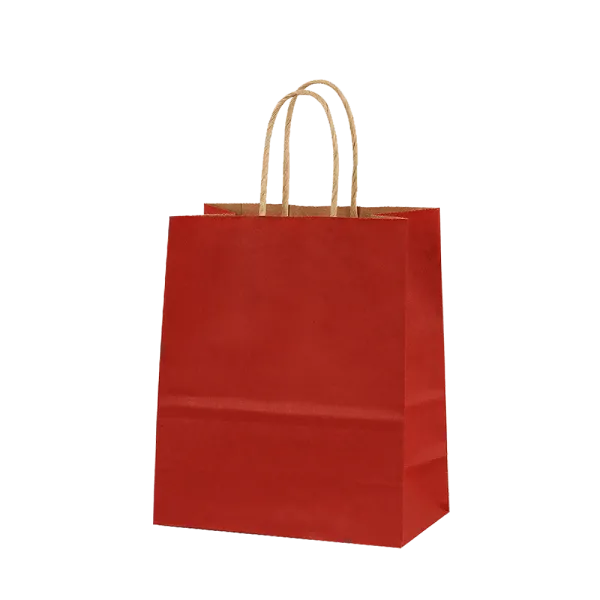 τσάντα χάρτινη κόκκινη 36x46x12cm συσκευασία 25 τεμαχίων - A&g