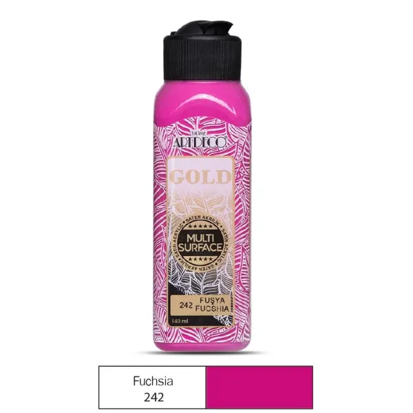 χρώμα ακρυλικό artdeco 140ml multi surface fuchsia 242 - Artdeco