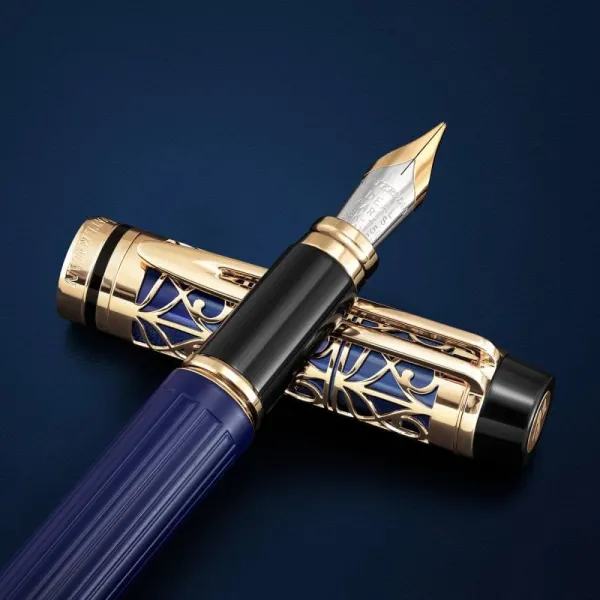 πένα waterman man 24 blue de paris limited edition fine 18k - Waterman