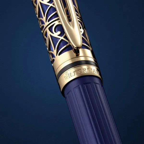 πένα waterman man 24 blue de paris limited edition fine 18k - Waterman