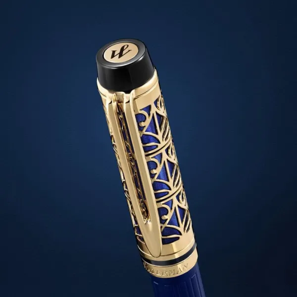 πένα waterman man 24 blue de paris limited edition fine 18k - Waterman