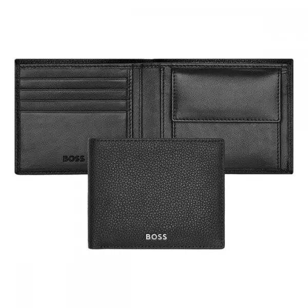 πορτοφόλι δερμάτινο hugo boss classic grained black - Hugo boss