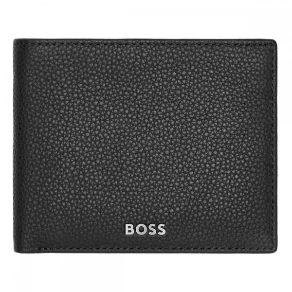 πορτοφόλι δερμάτινο hugo boss classic grained black - Hugo boss