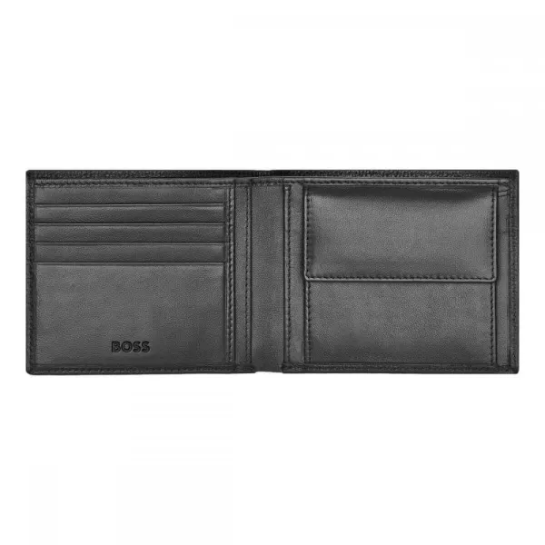 πορτοφόλι δερμάτινο hugo boss classic grained black - Hugo boss