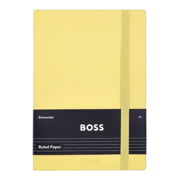 σημειωματάριο hugo boss a5 pastel classic light yellow lined - Hugo boss