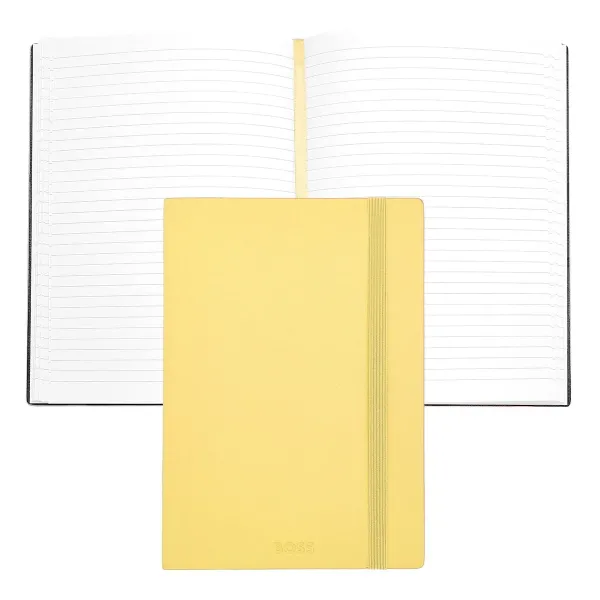 σημειωματάριο hugo boss a5 pastel classic light yellow lined - Hugo boss