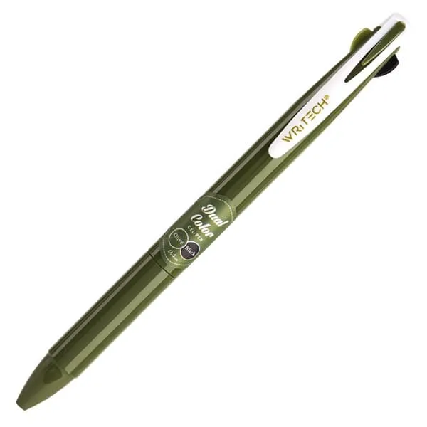 στυλό writech dual color gel pen w-608 olive+black - Writech