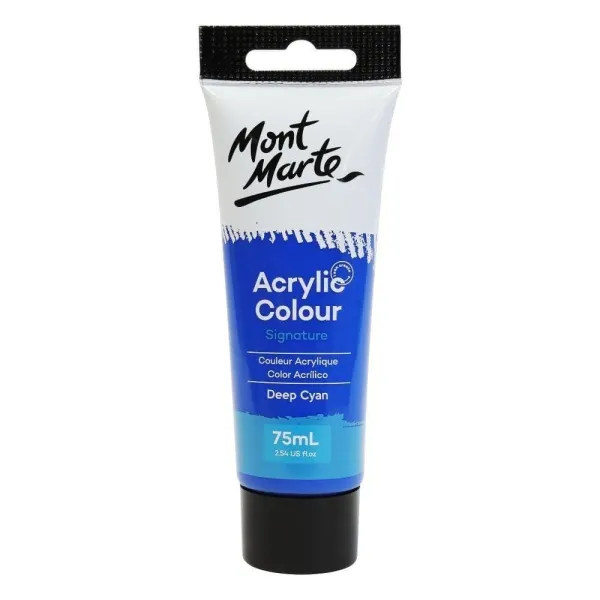 χρώμα ακρυλικό mont marte 75ml deep cyan blue - Mont marte